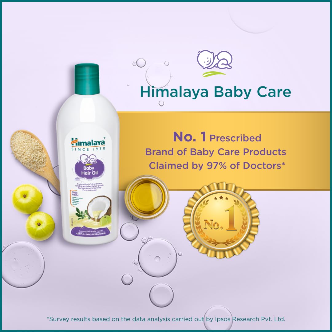 Himalaya Baby Hair Oil with Amla, Sesame &amp; Coconut oil – 200ml