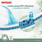 Huggies Naturemade Premium Ultra-thin Bamboo diapers Medium 52pc,12hr lock