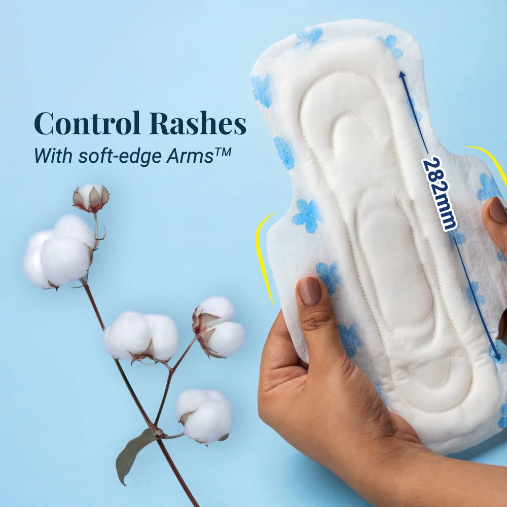 NIINE Naturally Soft XL Sanitary Pads for Women | 282mm Long | Cottony Soft Top Cover