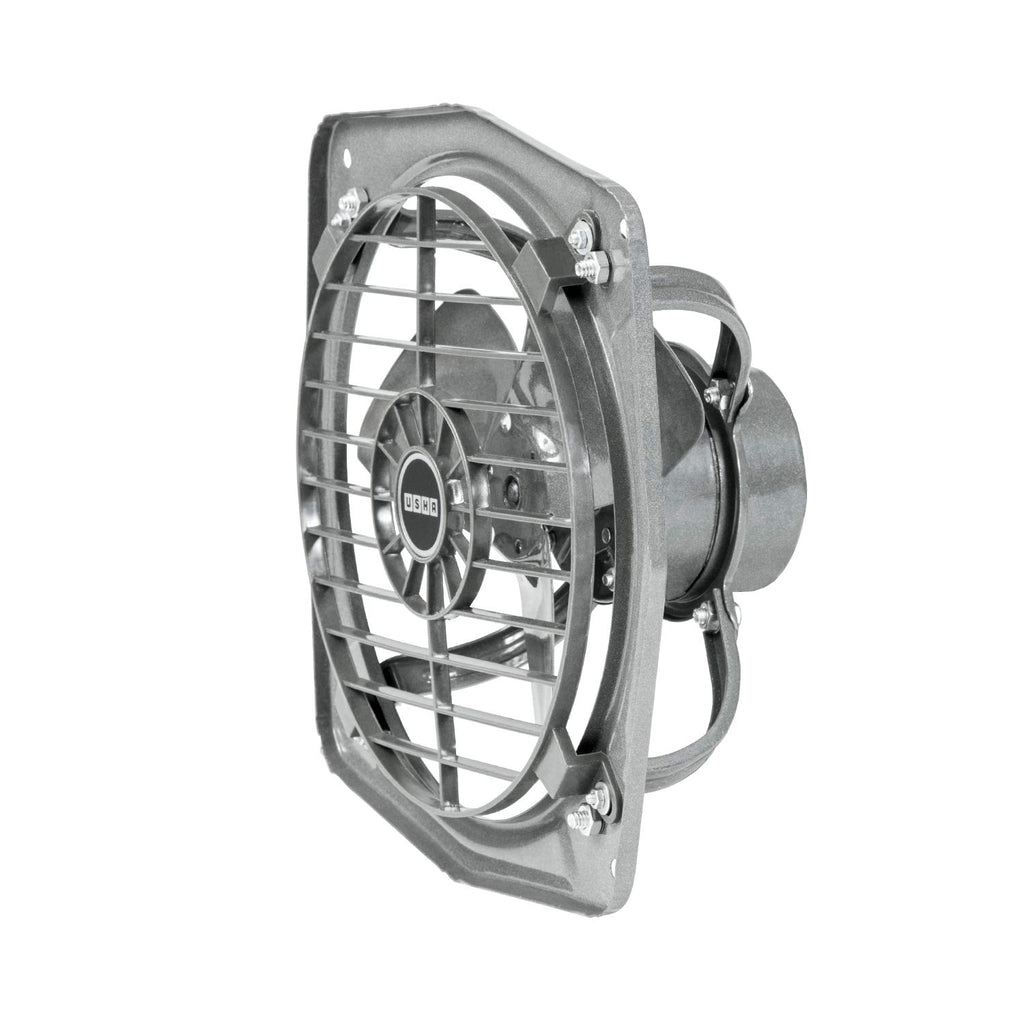 Usha Aeroclean 300 mm (12‑Inch) Exhaust Fan | Goodbye Oil & Dust Lacquer Coating | 100% Copper Motor | Scratch‑&‑Stain‑Resistant | Aerodynamically Balanced Blades | 2‑Year Warranty| Metallic Grey