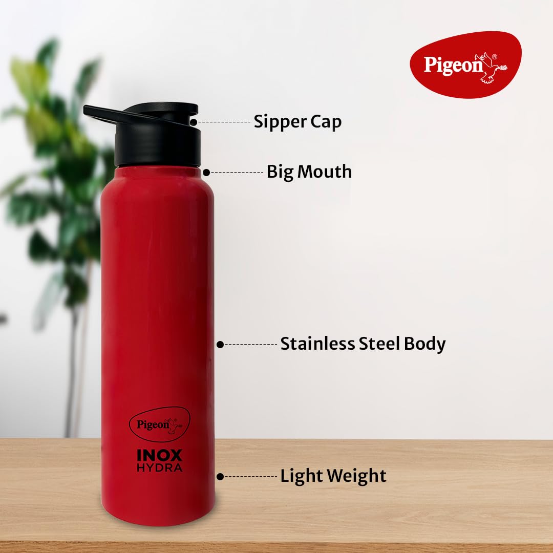 Pigeon 1.5 litre Hot Kettle and Stainless Steel Water Bottle Combo used for boiling Water, Making Tea and Coffee, Instant Noodles, Soup with Auto Shut- off Feature, 1300 W