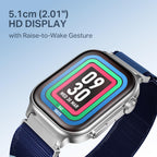 boAt New Launch Storm Infinity Max, 20 Days Maximum Battery, Biggest Battery Capacity Ever! 2.01" (5.1cm) Display, Functional Crown, AI Nudges, BT Calling, Smart Watch for Men & Women (Sports Blue)
