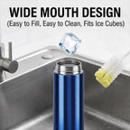 CELLO H2O Stainless Steel Water Bottle for Office & Daily Use 1000 ml Blue | Single Wall Freezer & Fridge Safe, Lightweight & Stylish Leakproof Rustproof Steel Water Bottle for School, Gym & Travel