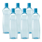 MILTON Pacific 1000 Pet Water Bottles, 1 Litre Each, Set of 12, Sky Blue and Red | BPA Free | Leak Proof | Office Bottle | Gym Bottle | Home | Kitchen | Travel Bottle | Hiking | Treking | Reusable