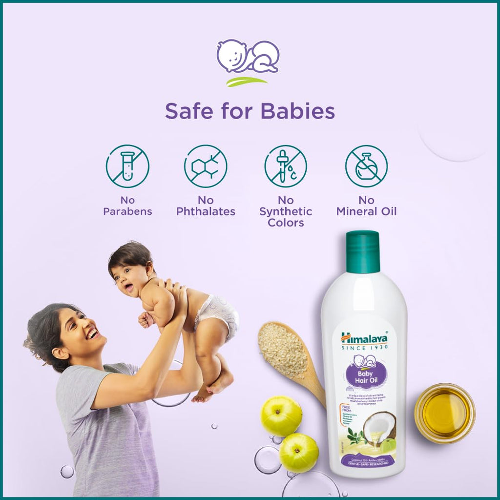 Himalaya Baby Hair Oil with Amla, Sesame &amp; Coconut oil – 200ml