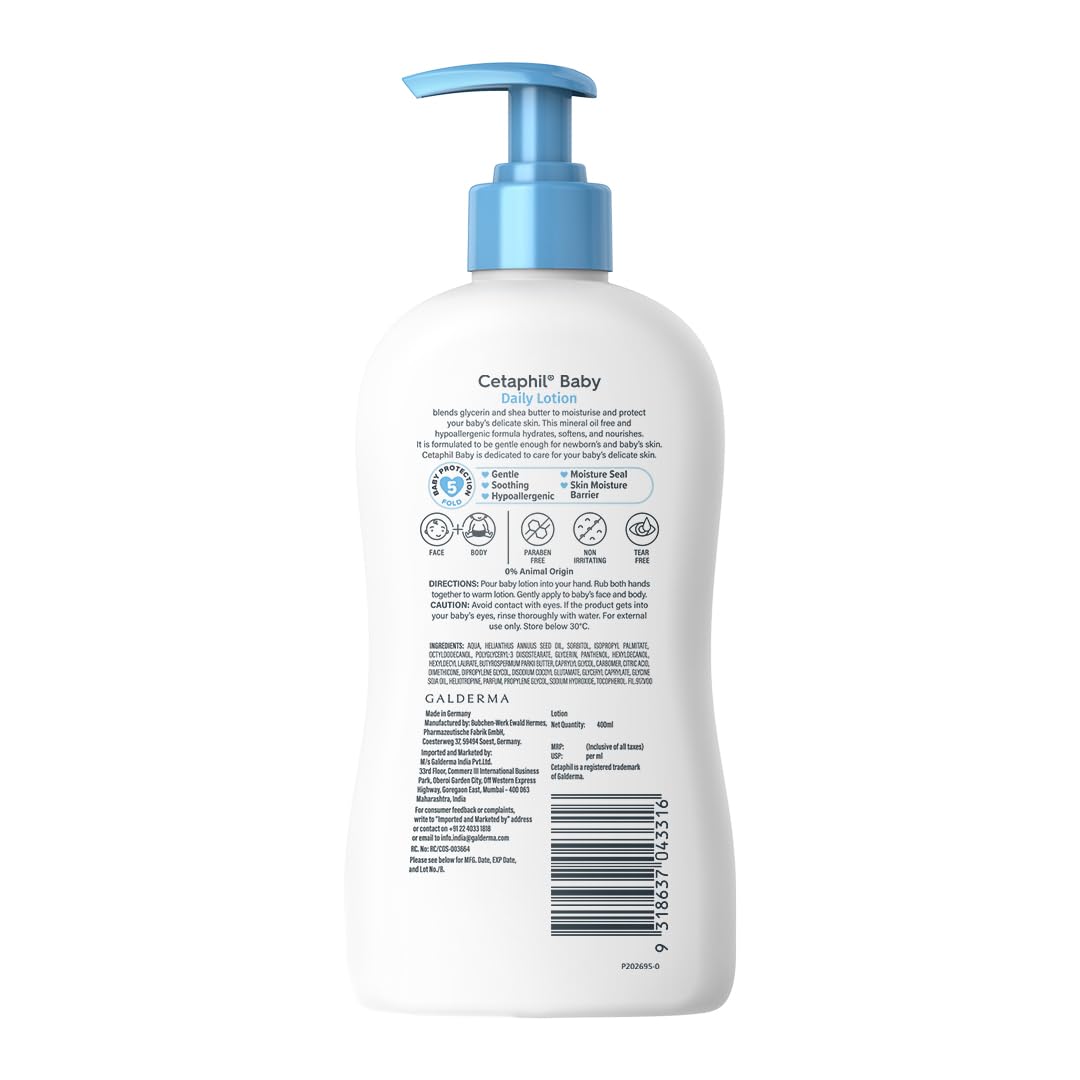 Cetaphil Baby Daily Lotion, Suitable for baby’s delicate skin
