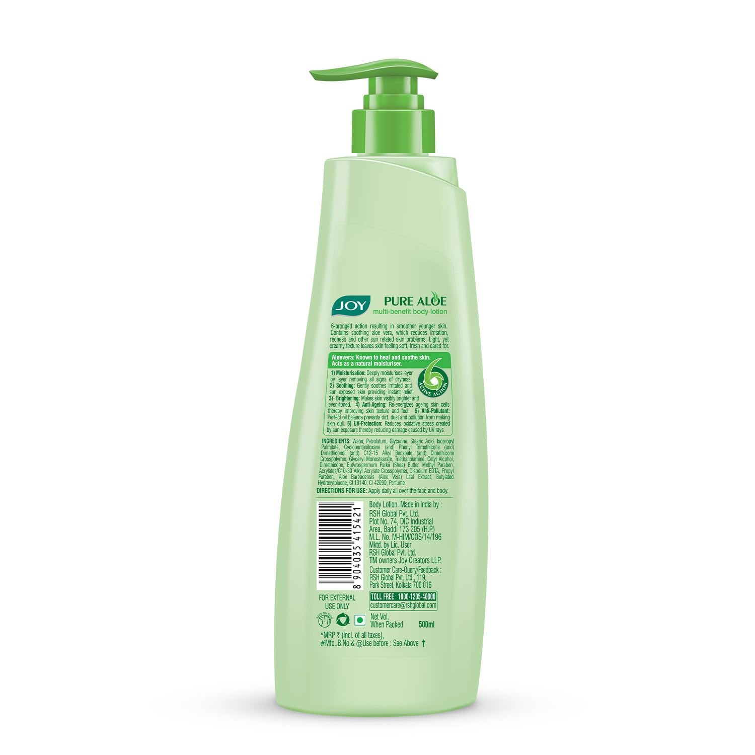 Joy Pure Aloe Light Moisturizing Body Lotion 500ml