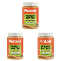 Pintola All Natural Peanut Butter Extra Crunchy 1kg  (Pack of 3)