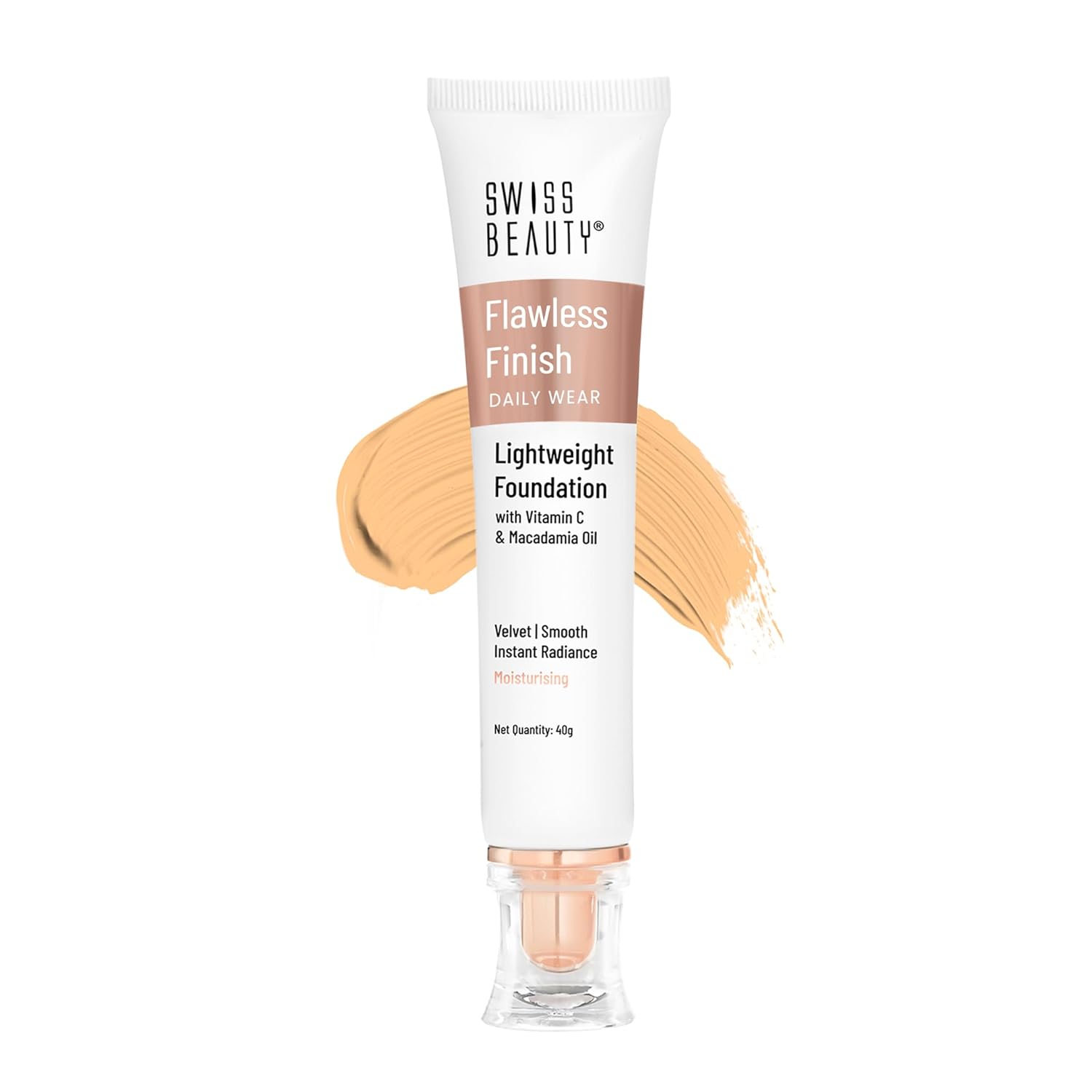 Swiss Beauty Flawless Finish Foundation | Medium Coverage , 50gm