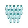 MILTON Oscar 1000 Pet Water Bottles, 1 Litre Each, Set of 12, Blue, Reusable Plastic Fridge Bottle Set, BPA Free and Leak Proof Bottles for Travel, Work