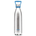 Milton Duo 2200 Thermosteel 24 Hours Hot and Cold Water Bottle with Handle, 2.02 litres, Silver