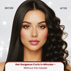 Urban yog MakeMeeBold Automatic Hair Curler| Easy Two-Way Curling Iron with 4 Temperature Settings | Gifts for woman | Anti-Scald Design, Quick Curls in 10-15 Min, Tangle-Free