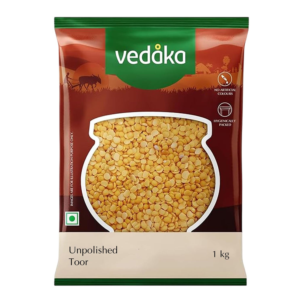 Vedaka Unpolished Toor Dal (Arhar Dal) | 1 Kg