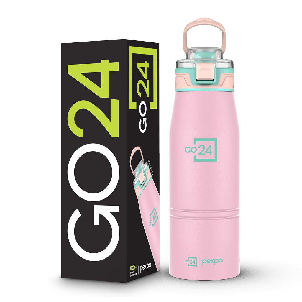 Stainless Steel Water Bottle Atlas Baby Pink 740ml