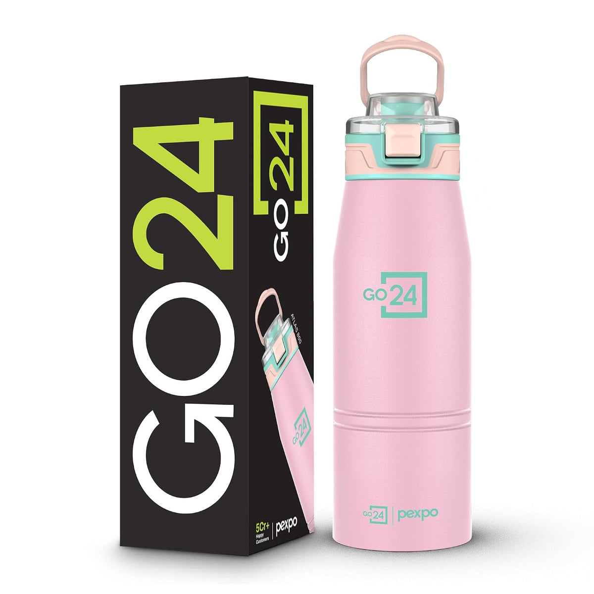 Stainless Steel Water Bottle Atlas Baby Pink 740ml