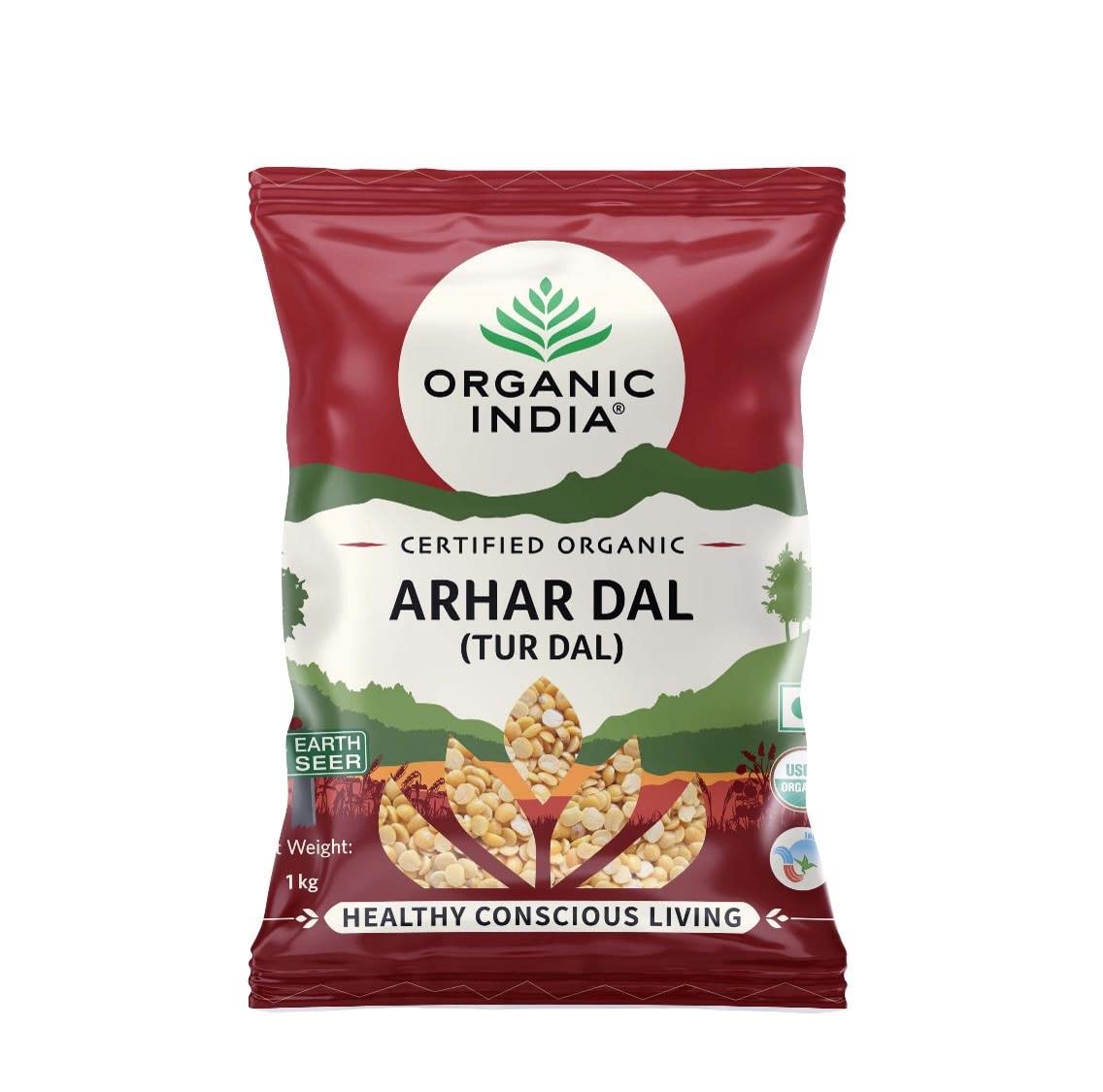 Organic India Arhar Dal (Tur Dal), 1 kg