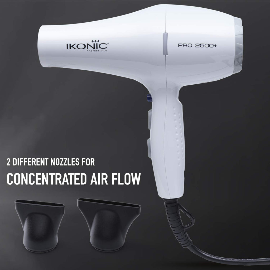 Ikonic Hair Dryer- Pro 2500+ White - 2500 Watts