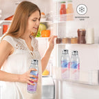 MILTON Helix 1000 Water Bottle, 1 Litre, Reusable Plastic Fridge Bottle, BPA Free and Leak Proof Bottles for Travel, Work, Pack of 1, Purple