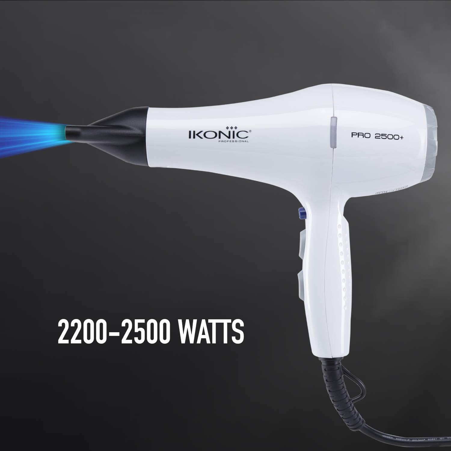 Ikonic Hair Dryer- Pro 2500+ White - 2500 Watts