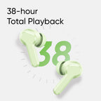 realme Buds T110 True Wireless in Ear Earbuds with 10mm Dynamic Bass Boost Driver, 38 Hours Playback, AI ENC, 88ms Low Latency & IPX5 Water Resistant (Country Green)