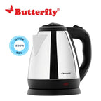 Butterfly EKN 1.5 Litre Stainless Steel Electric Kettle | 1500 W | 360 Swivel Power Base | Auto Shut Off | For Hot Water, Tea, Coffee, Noodles | Dry Boil Protection | (Pack of 2)