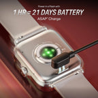 boAt Storm Infinity w/21 Days Extensive Battery Life, BT Calling, Huge 550mAh Battery, Fast Charge, 1.83” (4.65cm) Display, HR, SpO2 & Sleep Tracking, Smart Watch for Men & Women (Silver Mist)