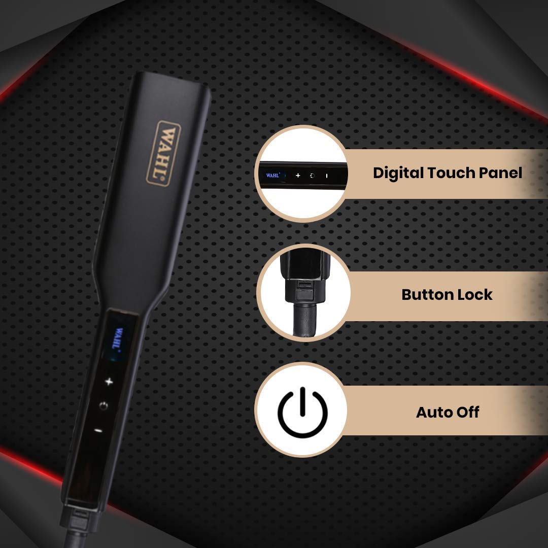 Havells HS4401 KeraNourish Straightener with LED indicator, Instant Heating Technology, for all hair types,World wide voltage compatible (black)