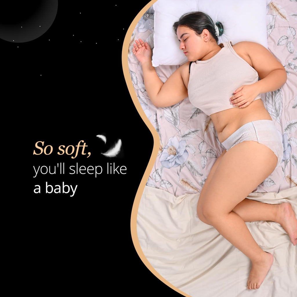 Carmesi Disposable Period Panties for Women - Pack of 10 (XL-XXL) | 360° Protection for Super Heavy Flow | Leak Proof & No Rashes | Maternity Panties | All Night Protection | Ultra Absorbent Core