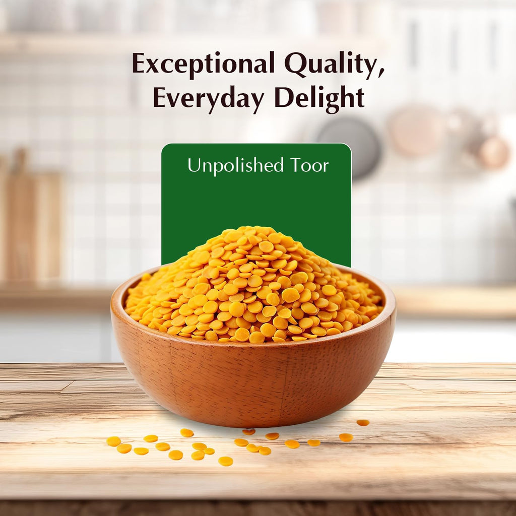 Vedaka Unpolished Toor Dal (Arhar Dal) | 1 Kg
