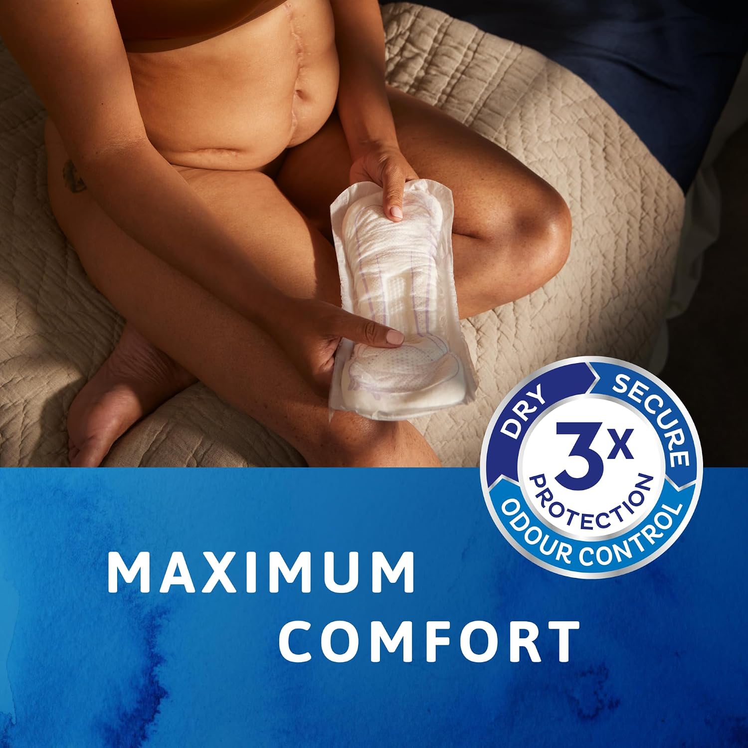 TENA Lady Maxi Bladder Control Pads for Heavy, Unexpected Urine Leaks | 18 Pcs | Postpartum or Post-surgery Pad | 37.7 Cm Long | Incontinence Pads | World's Leading Incontinence Brand