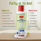LuvLap Baby Massage Oil with Almond, Virgin Coconut Oil &amp; Vitamin E