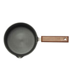 Wonderchef Ebony Hard Anodized Nonstick Sauce Pan | 16cm Non Stick Sauce Pan | 2L | 3.25 mm | Black and Brown