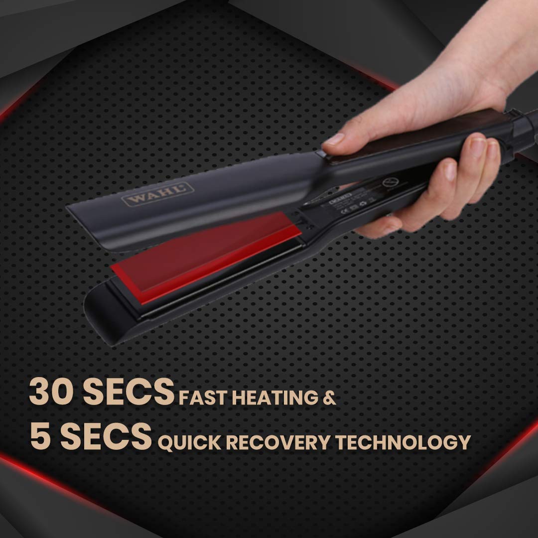 Havells HS4401 KeraNourish Straightener with LED indicator, Instant Heating Technology, for all hair types,World wide voltage compatible (black)