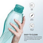 MILTON Oscar 1000 Pet Water Bottles, 1 Litre Each, Set of 12, Blue, Reusable Plastic Fridge Bottle Set, BPA Free and Leak Proof Bottles for Travel, Work