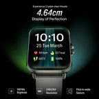 boAt Storm Infinity w/21 Days Extensive Battery Life, BT Calling, Huge 550mAh Battery, Fast Charge, 1.83” (4.65cm) Display, HR, SpO2 & Sleep Tracking, Smart Watch for Men & Women (Silver Mist)