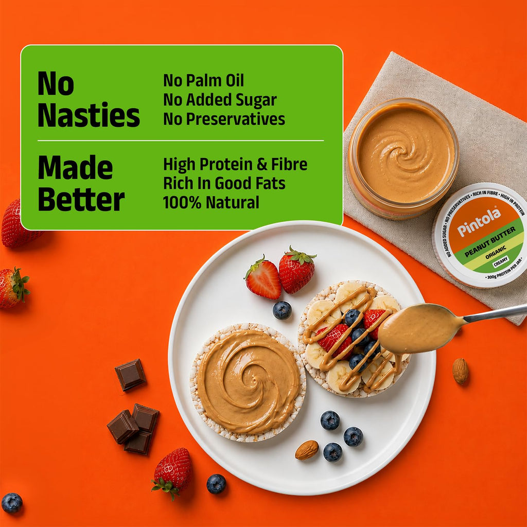 PINTOLA Organic Peanut Butter (Creamy) (1kg)