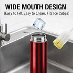 CELLO H2O Stainless Steel Water Bottle for Office & Daily Use 1000 ml, Red | Single Wall Freezer & Fridge Safe, Lightweight & Stylish Leakproof Rustproof Steel Water Bottle for School, Gym & Travel