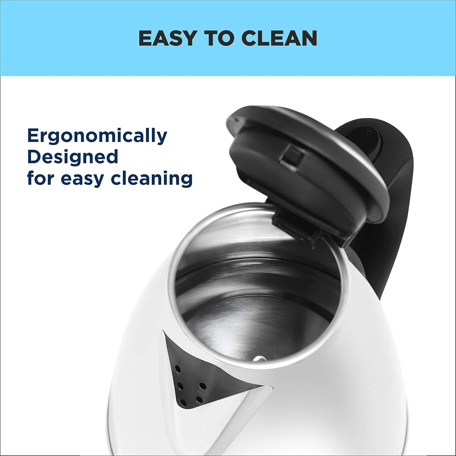 Butterfly EKN 1.5 Litre Stainless Steel Electric Kettle | 1500 W | 360 Swivel Power Base | Auto Shut Off | For Hot Water, Tea, Coffee, Noodles | Dry Boil Protection | (Pack of 2)
