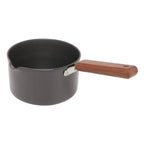 Wonderchef Ebony Hard Anodized Nonstick Sauce Pan | 16cm Non Stick Sauce Pan | 2L | 3.25 mm | Black and Brown