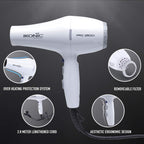 Ikonic Hair Dryer- Pro 2500+ White - 2500 Watts