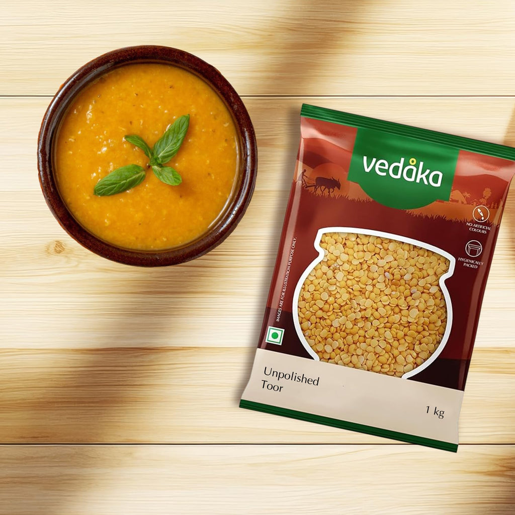 Vedaka Unpolished Toor Dal (Arhar Dal) | 1 Kg