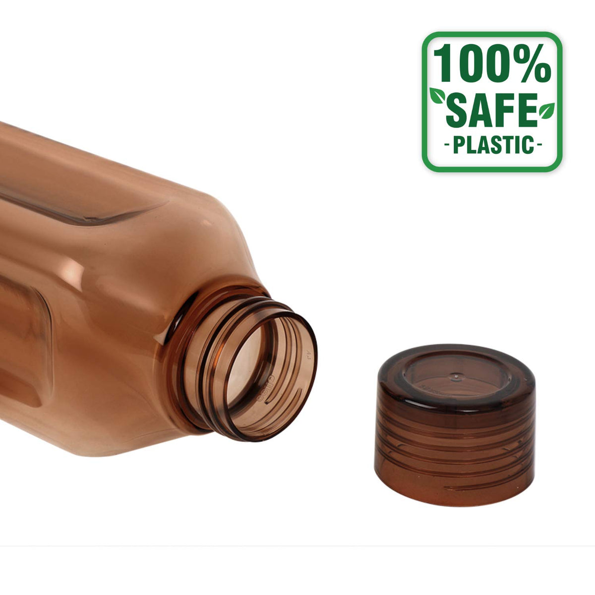 CELLO Venice Exclusive Edition Water Bottles Set of 3, 1000ml Each Brown | Unbreakable, Food Grade, Air Tight, Leakproof Bottle Set | Reusable Set of Fridge Pet Water Bottles For Home, Office, Gifting