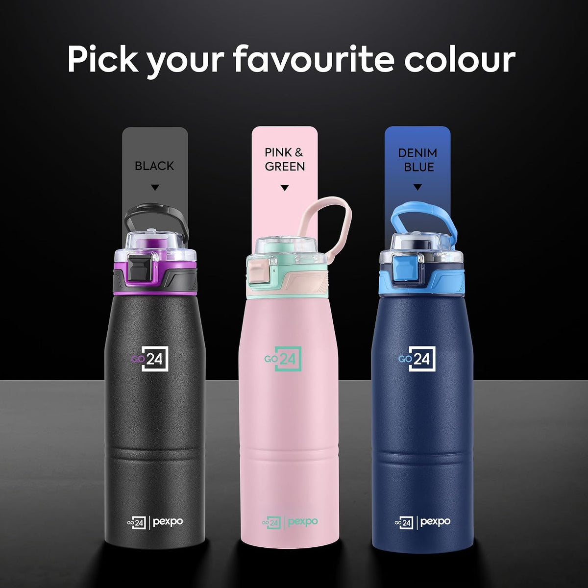 Stainless Steel Water Bottle Atlas Baby Pink 740ml