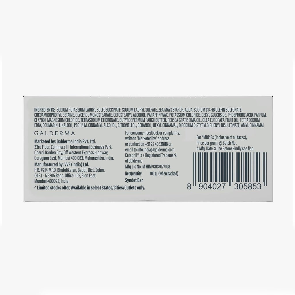 Cetaphil Baby Mild Cleansing Bar for Newborns &amp; Babies 100 gm