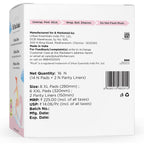Plush Ultra-Thin Sanitary Napkins for Women, 14 Pcs | 8 XL Pads (Light-Medium Flow), 6 XXL Pads (Heavy Flow), 2 Panty Liners | 100% Rash-Free | Pure U.S. Cotton Sanitary Pads | No Fragrance | No Toxic-Chemicals