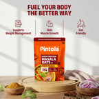 Pintola 26g High Protein Masala Oats 750g, Magic Masala, Breakfast Cereal with High Fiber & Veggies, No Palm Oil, No Preservatives, 5 min Healthy Snack, Helps Manage Weight, Gym Endurance & Gut Friendly