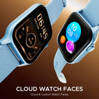 boAt Ultima Ember smartwatch with 1.96” AMOLED Display, AOD, Personalized Fitness Nudges, Functional Crown,100+ Sports Modes, Create Your Own Watchface, smartwatch for man and Woman (Mist Blue)