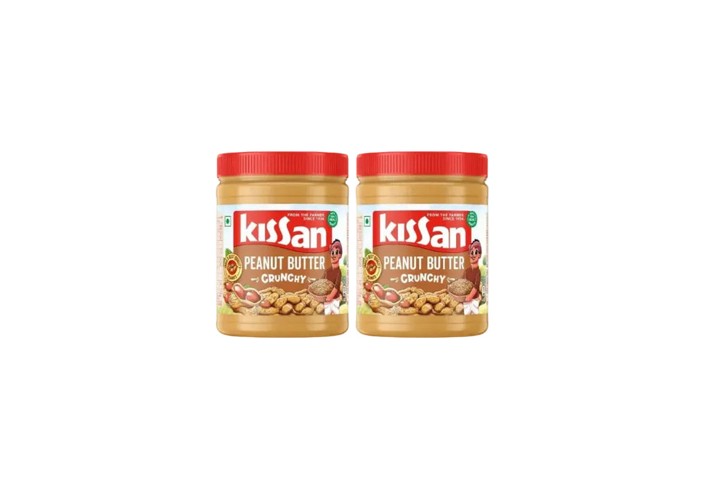 Kissan Crunchy Peanut Butter | High Protein | With Perfectly Roasted Peanuts | Naturally Gluten Free|| 920 g (Pack of 2)
