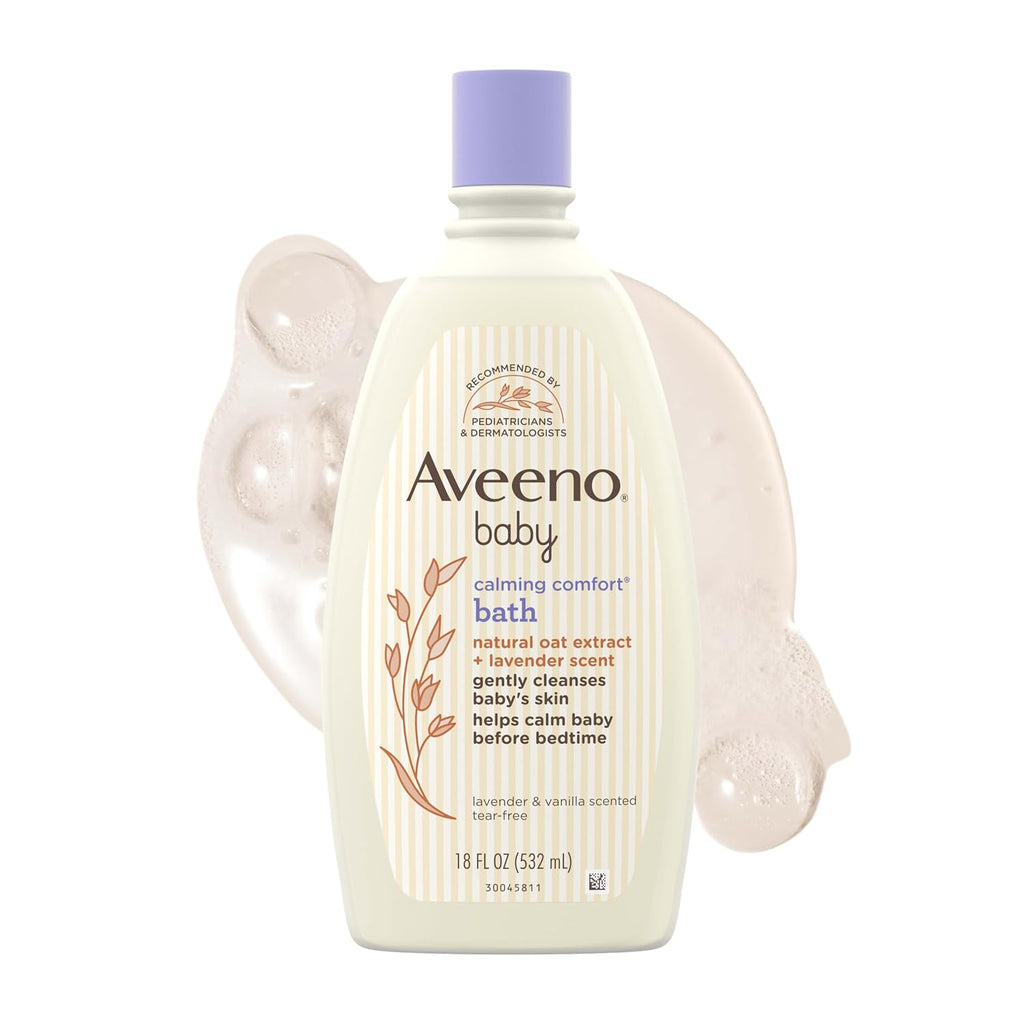 Aveeno Baby Calming Comfort Bath Lavender & Vanilla Lotion 18 Ounce