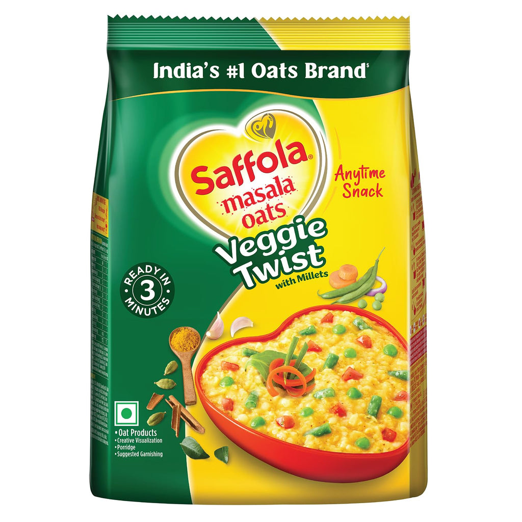Saffola Masala Oats Veggie Twist | 225g